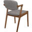 2 chaises de salle à manger de style Mid-Century moderne - tissu, de 2, et tissu