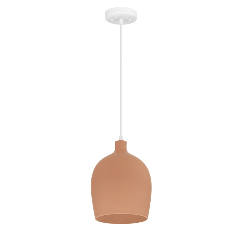 Luminaire suspendu Javaeh, Terracotta, H 86,63 po x l 9 po