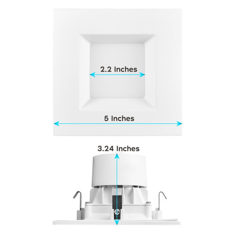 Éclairage de boîte encastré à DEL 4 po
