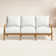 Haley Teak Patio Sofa with Cushions