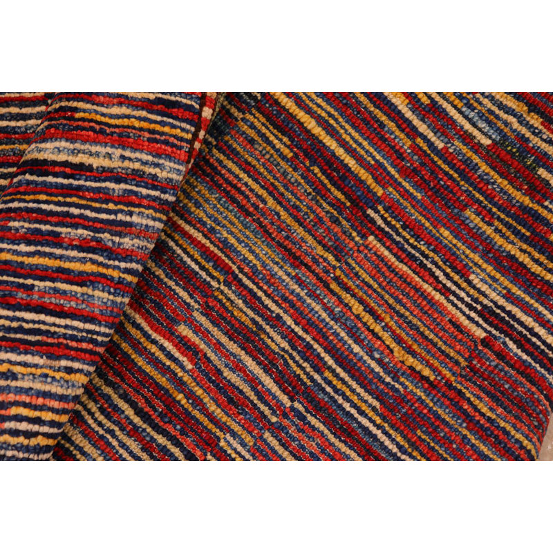 Baeugris Wool Striped Rug
