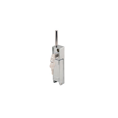 FHC U9997 Sliding Patio Door Keyed With Bolt Lock, Metal construction, 1-1/2" Throw Bolt, 5/16" Bolt Diameter, Aluminum Finish, Pack of 1