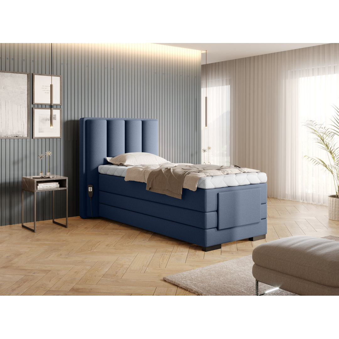 Elektrisch verstellbares Boxspringbett Bottone mit Topper