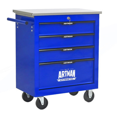 4 Drawers Multifunctional Tool Cart With Wheels