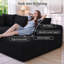Canapé en L 108 po moderne, canapé modulaire rembourré avec coussin, canapé-lit à combinaison libre pour le salon, canapé à compression dans une boîte et aucun assemblage requis-538353754-542252939