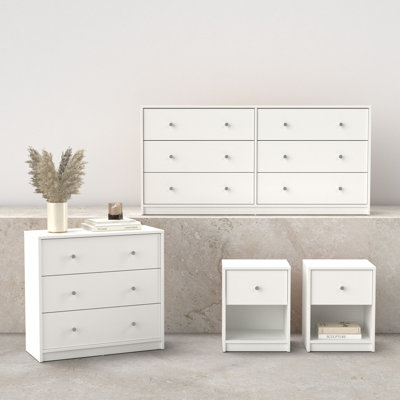 4-Piece Bedroom Set, White