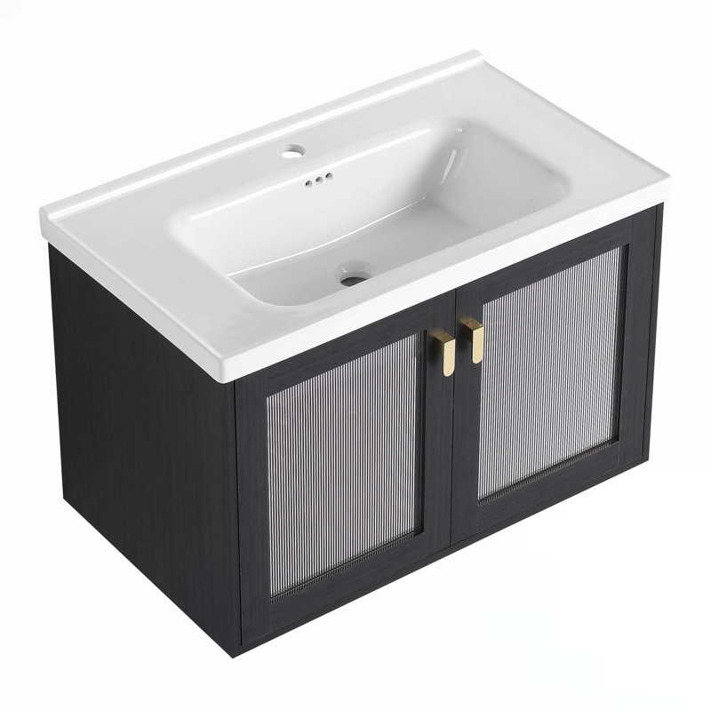 Wall-Mounted Bathroom Vanity With Sink