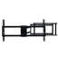 Support mural ajustable pour téléviseur, rotation et inclinaison de 40 à 120 pouces, capacité maximale de 800 x 400 mm, 132 lb pour les téléviseurs de 120 po, avec options d'inclinaison,