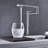 Extension Pot Filler Tap - Finish Brass, Double Handle Operation For Easy Water Flow Regulation, Corrosion Surface Treatment, Silent & Splash- Supply Finished Controlled Flow, Coating, Calm No-Splash