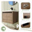 Meuble-lavabo simple mural 24 po avec plateau en résine-760814872