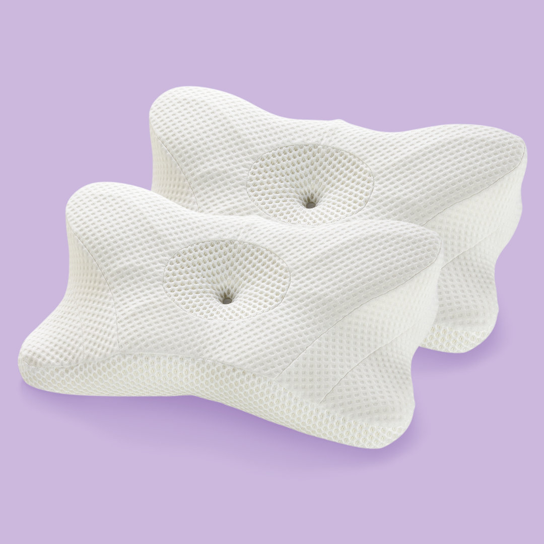 Drogo Memory Foam Plush Cooling Pillow (Set of 2) Alwyn Home