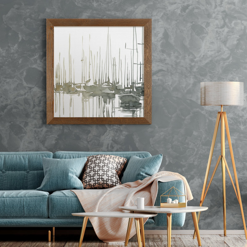 «Early Morning Wharf I», reproduction sur toile encadrée, Toile avec cadre érable, H 31,5 po x l 31,5 po x P 1,5 po
