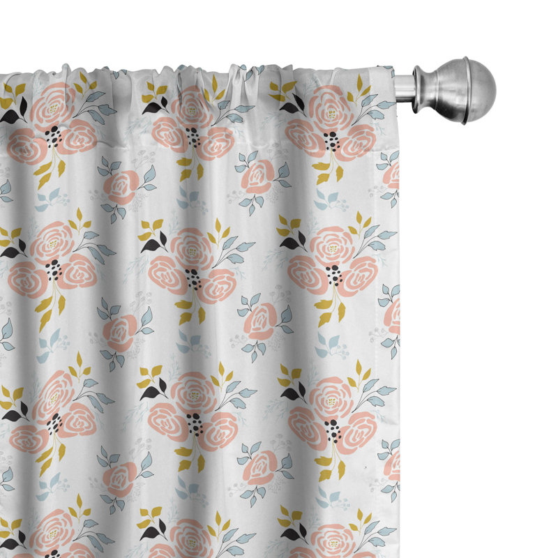 Rideaux à 4 panneaux East Urban Home, L 56 po x L 95 po