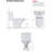 Yingze Macerating Toilet System With 700W Sewage Pump Dual Flush One Piece Modern Design For Basement Bathroom,4 Inlets,White