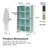 Luna 72.88'' Tall Accent Cabinet with Fluted Glass-98984688