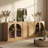 Modular Cabinet 3-Piece Sideboard with Shelves, Camel-97068381