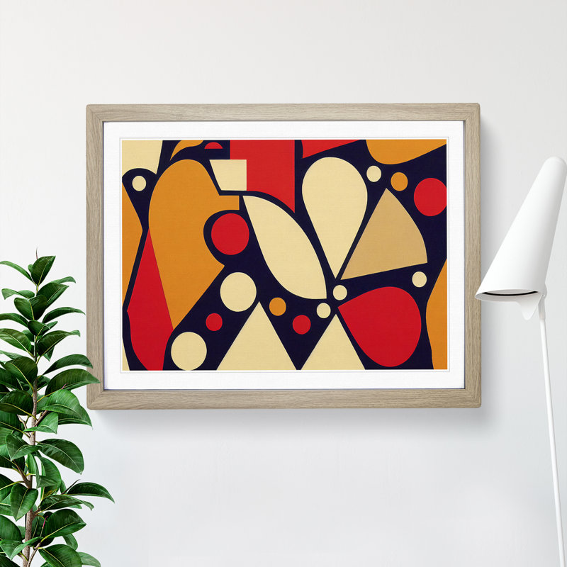 Dazzling Abstract Art - Framed Print, Oak