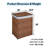 Modern Wicker Laundry Hamper with Handles-100969980