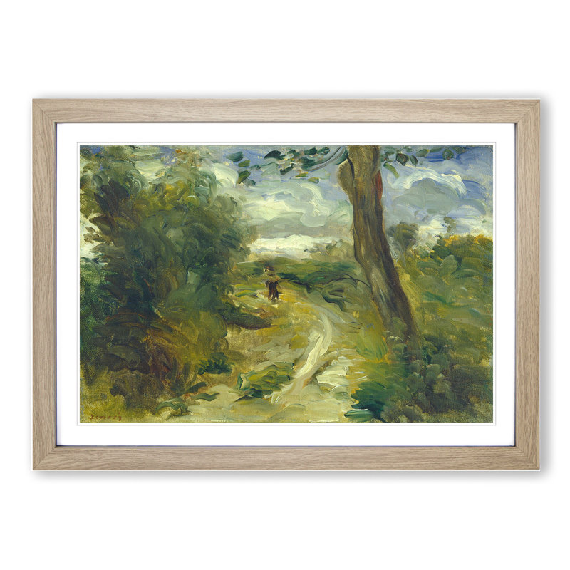 Landscape Between Storms by Pierre-Auguste Renoir - Picture Frame Painting, 48cm H x 65cm W x 2cm D, Oak Framed