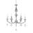 Jaquon 6-Light Chrome Chandelier With Clear Crystals-517571658-517571659
