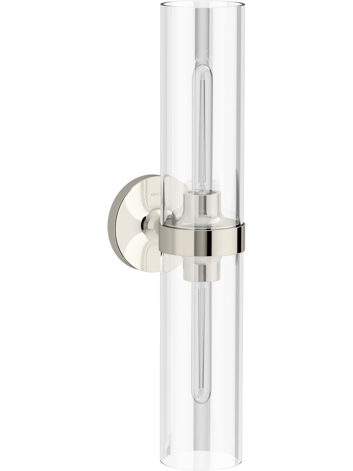 Kohler Purist 2-Light Wallchiere, 21.875" H x 4.75" W x 6.875" D, Polished Nickel