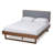 Kicki Upholstered Platform, Full Bed, Dark Grey/Brown, 63.80'' W X 84.10'' L 58.3'' H-1330669800