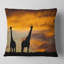 Silhouette de la faune africaine - coussin imprimé animal-29891948-29891951