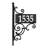 Nite Bright Ironwork Reflective Address Post