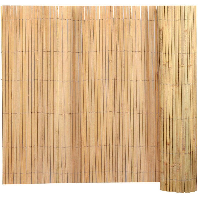 Rouleau de clôture en bambou 1,83 m x 3,96 m, panneaux de brise-vue en bambou naturel pour jardin, cour, terrasse, balcon.