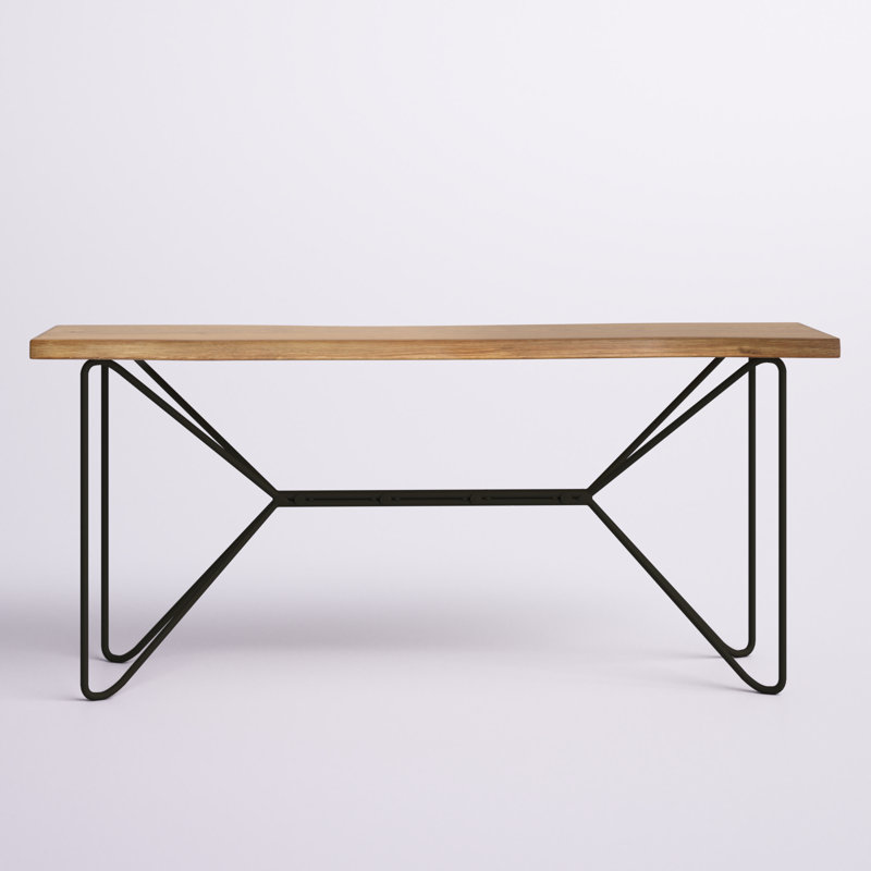 Willisville 66'' Solid Wood Top Console Table, Natural
