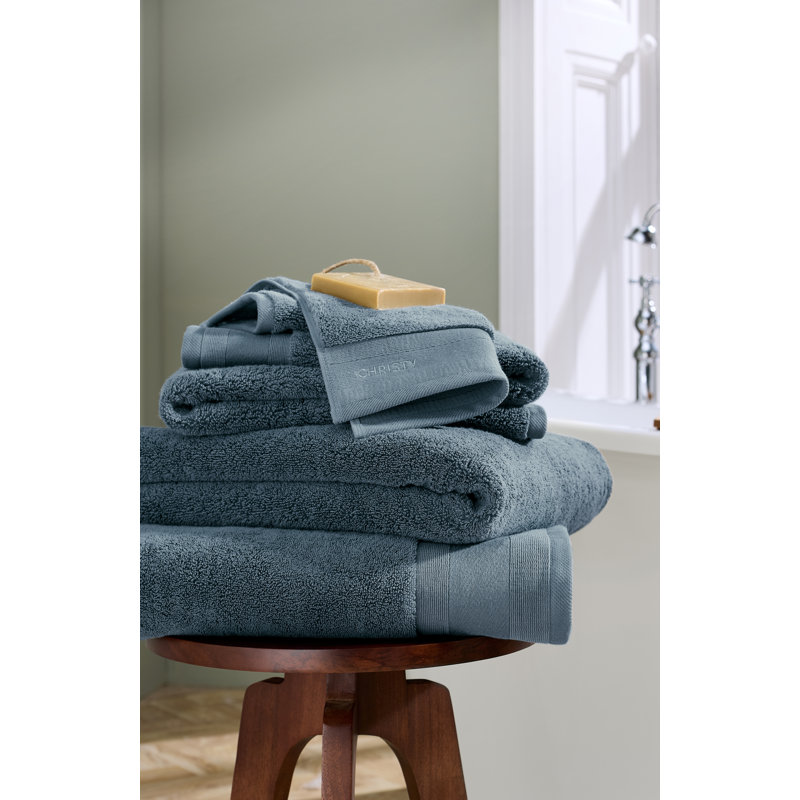 Signature Bath Towel, Slate Blue