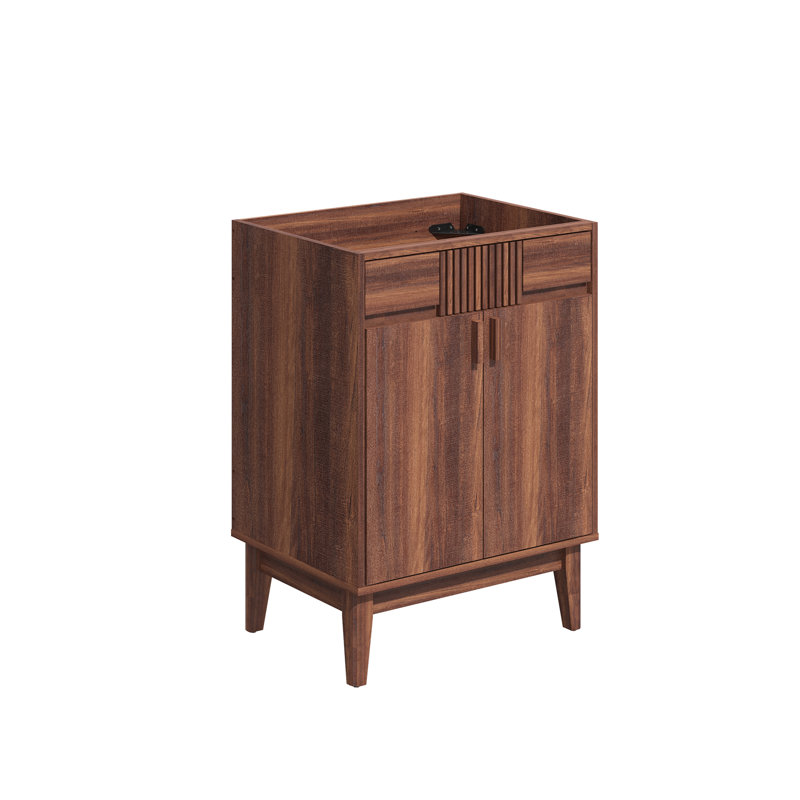 Base de meuble-lavabo simple 24 po Mid-Century