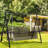Playground Swing Frame, 528 Lbs Capacity, Black, For Various Hanging Chair Types Patio Stand, Suited Multiple Chairs