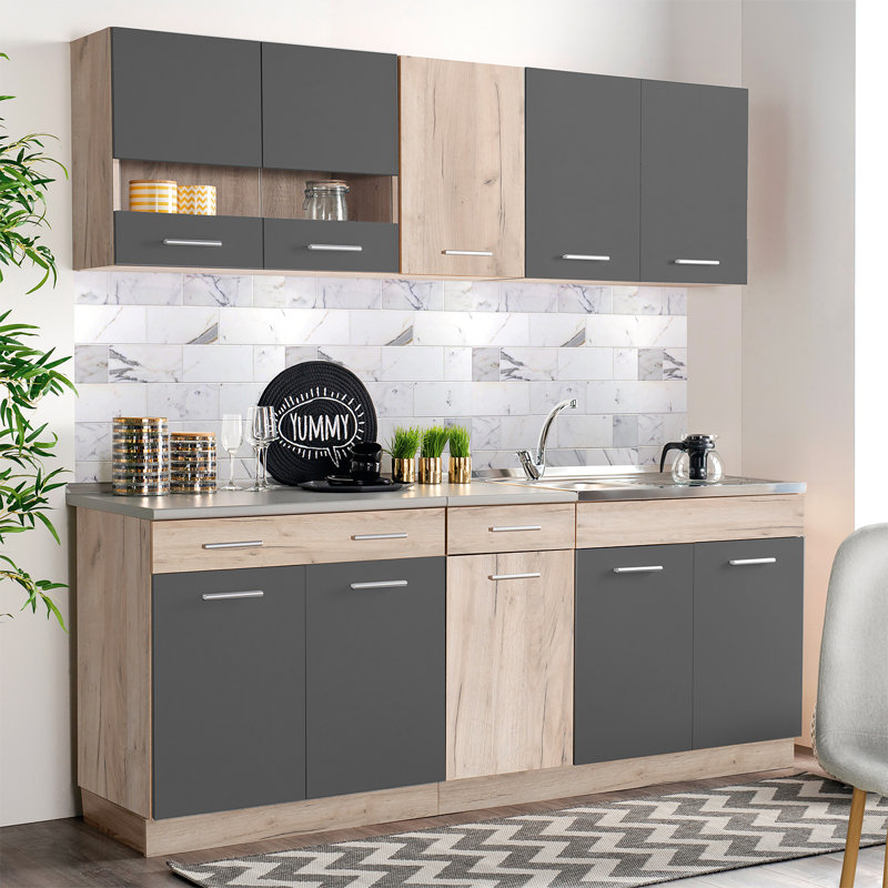 Pondview 84cm Kitchen Pantry, Gray