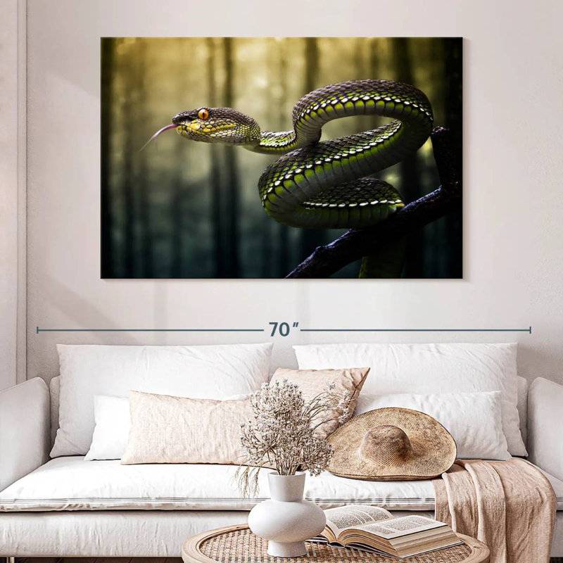 Brampt Sumatran Jungle Viper, 34" H x 51" W