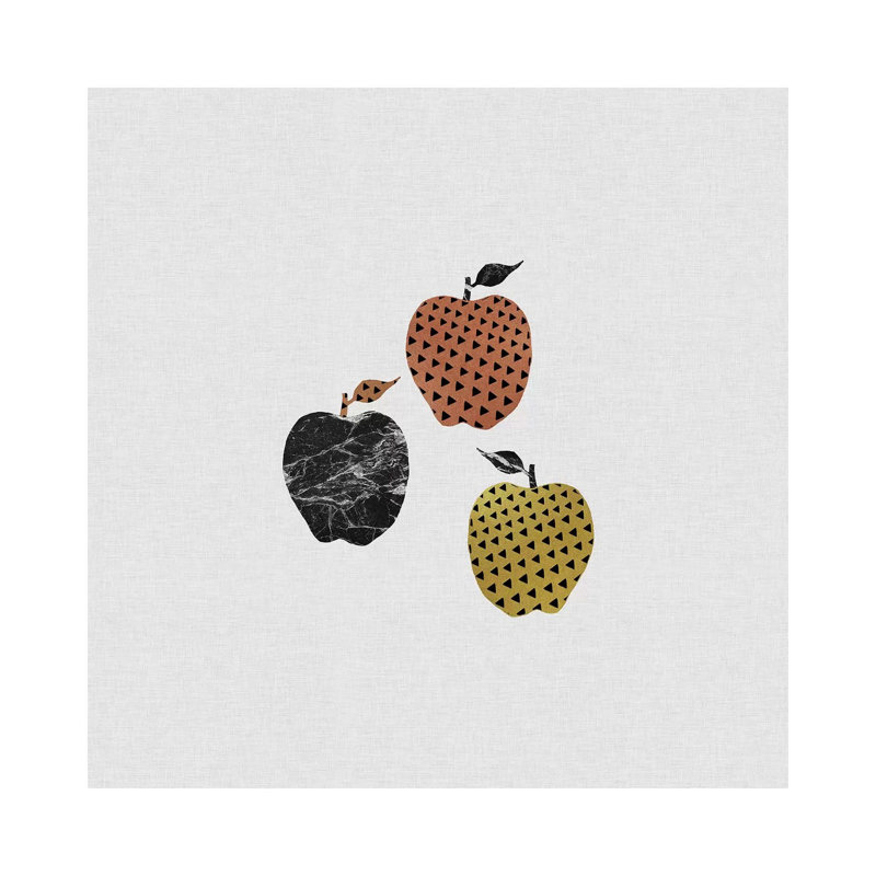 Scandi Apples by Orara Studio - Wrapped Canvas Gallery-Wrapped Canvas Giclée, 45.72 cm H x 45.72 cm W x 1.91 cm D