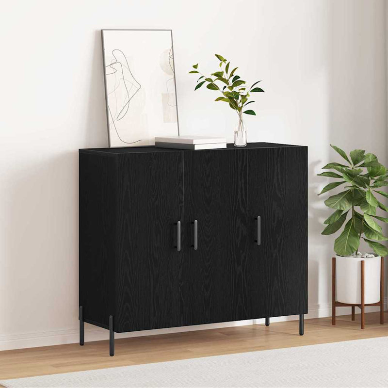 90cm Sideboard, Black Oak