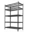 Étagère de rangement robuste en acier à 5 niveaux réglables 400 lb par tablette pour entrepôt de garage 48 po 24 po 72 po