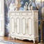 Banc de rangement blanc en bois manufacturé