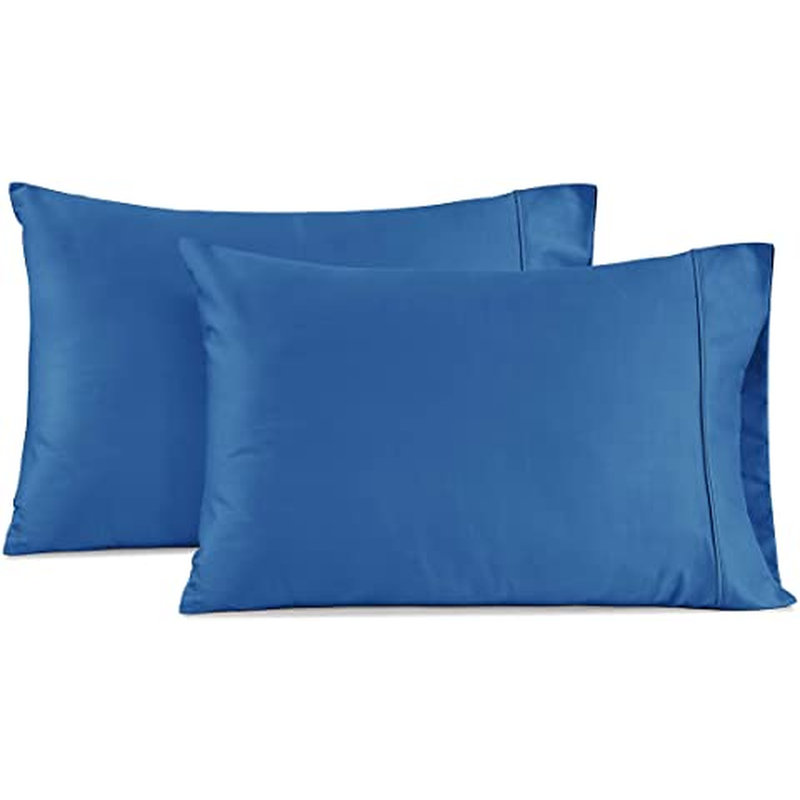Sateen Sheet Set, Dark Blue, King Fitted Sheet