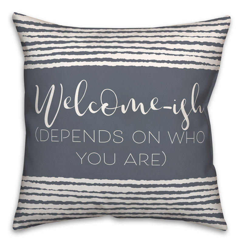  Throw Pillow, Slate, 18"H x 18"W