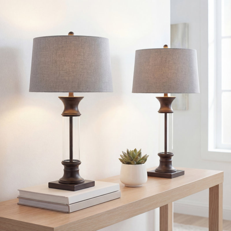 Lavdim Table Lamp, Bronze/Clear