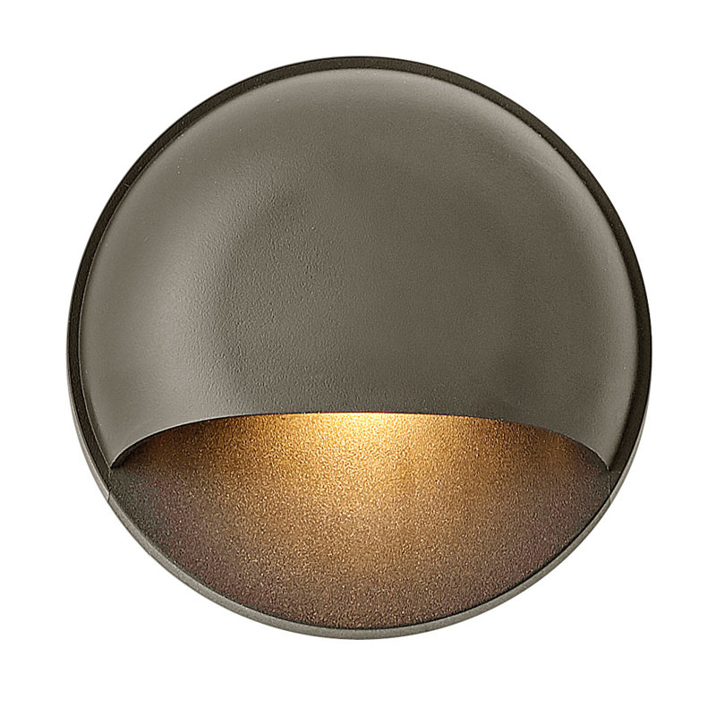 Nuvi Round Low Voltage Integrated LED Metal Deck Light, Bronze