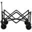 Utilitaire utilitaire de jardin pliable couleur chariot de camping pique-nique extérieur chariot de plage, brun