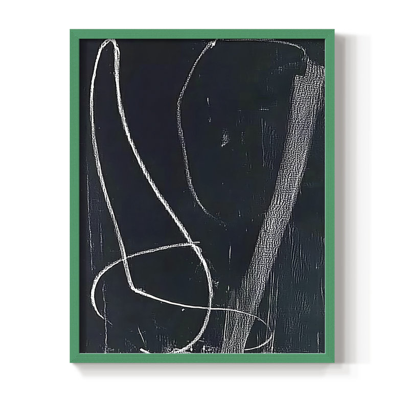 "ABSTRACT Series DCVII" par J Paul, H 11 po x l 9 po, Vert