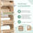 Modern Minimalist 5-shelf Mirrored Shoe Cabinet