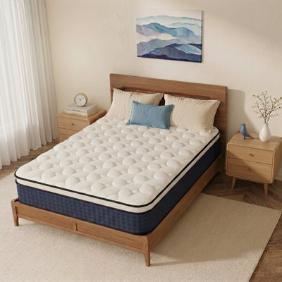 12" Medium Firm Gel Memory Foam Hybrid Mattress - Individual Pocket Springs - Motion Isolation and Pressure Relief - CertiPUR-US & OEKO-TEX Certified