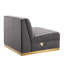 Fauteuil modulaire en velours Sanguine Channel-88903415