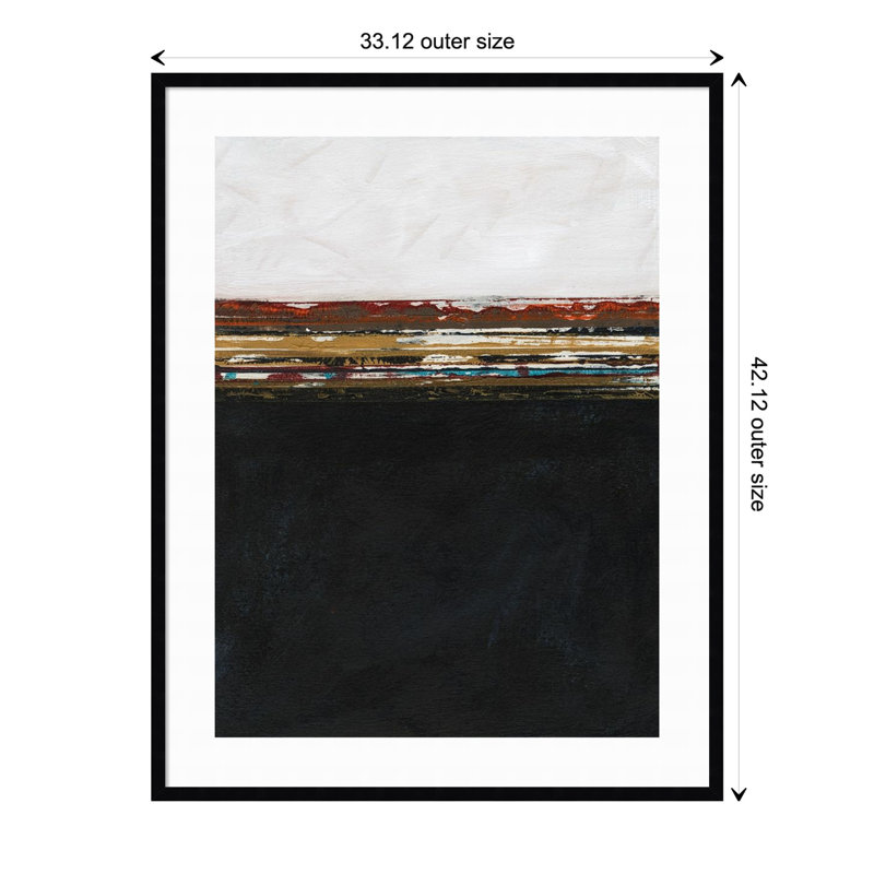 A Sense Of Space I by Jodi Fuchs, Black Framed Paper, 42.12" H x 33.12" W x 0.88" D