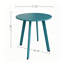 Table d'appoint ronde moderne, petite table d'appoint décorative avec 4 pieds en angle, table basse compacte pour salon, chambre à coucher, balcon, patio, vert-1909299041